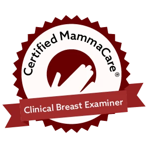 Certified MammaCare Clinical Breast Examiner seal